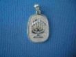 Picture of #G183-W White Gold Menorah Medallion
