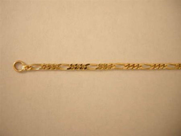 Picture of #GLFIG 14K Yellow Gold Light Figaro Chain