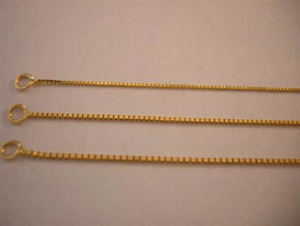 Picture of #GMEDBOX 14K Yellow Gold Medium Box Chain