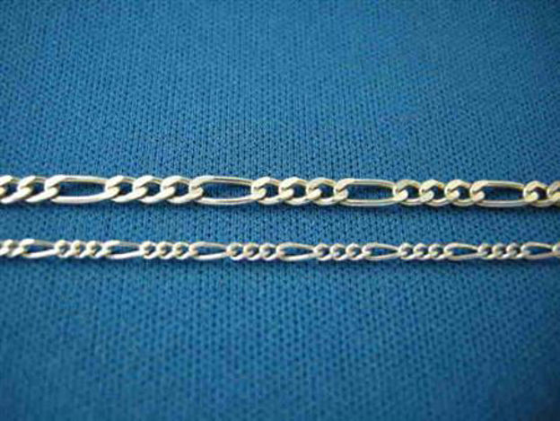Picture of Sterling Silver Light Figaro Chain