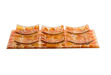 Picture of C832-S Amber/Citron Seder Plate Glass