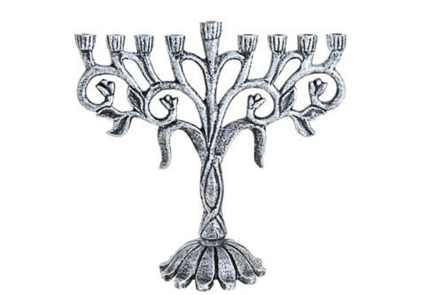 Picture of #206-S Menorah Tulip Silver