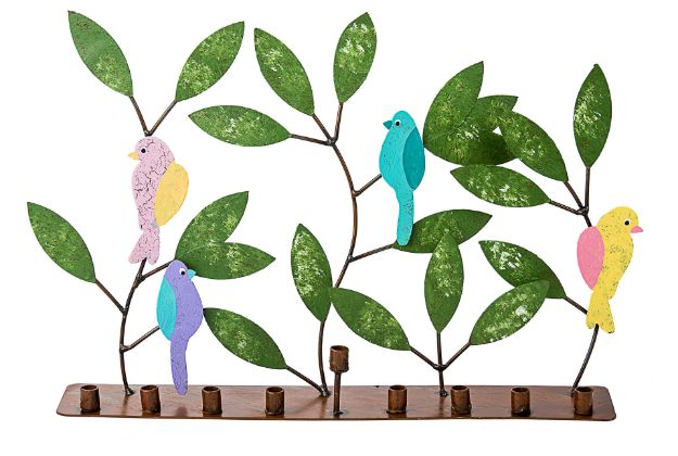 Picture of Metal Bird Menorah sold out