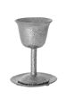 Picture of #104-S Hammered Silver Metal Kiddush Cup