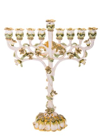 Picture of #6086 Jeweled Menorah Multicolor Sold out 