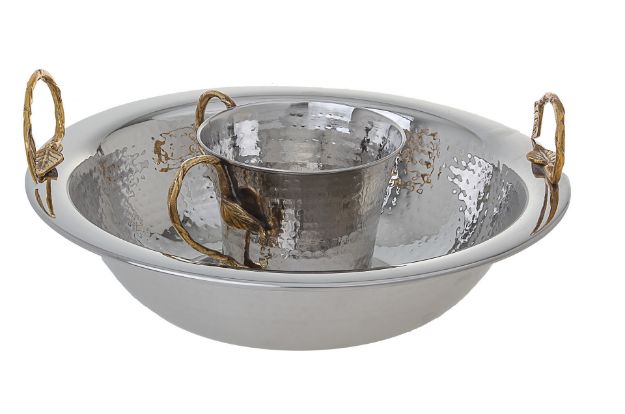 Picture of #5754 Wash Cup Nickel with Gold Handle