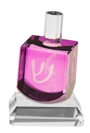 Picture of #501 Crystal dreidel Purple