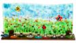Picture of C826 Glass Blue/Green Menorah