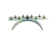 Picture of C824 Glass Blue/Green Menorah 