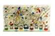 Picture of C825 Glass Multicolor Wall Menorah