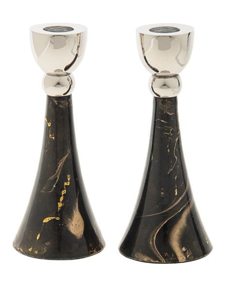 Picture of #6066-BG Candle stick Brown and Gold