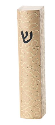 Picture of I104-G Mezuzah Gold Curls
