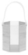 Picture of 1661-M Ice bucket Lucite Marble