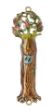Picture of #048 Tree of Life Enamel Brwon Mezuzah case 