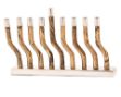Picture of #263 Menorah  Metal Modern Swirl Gold