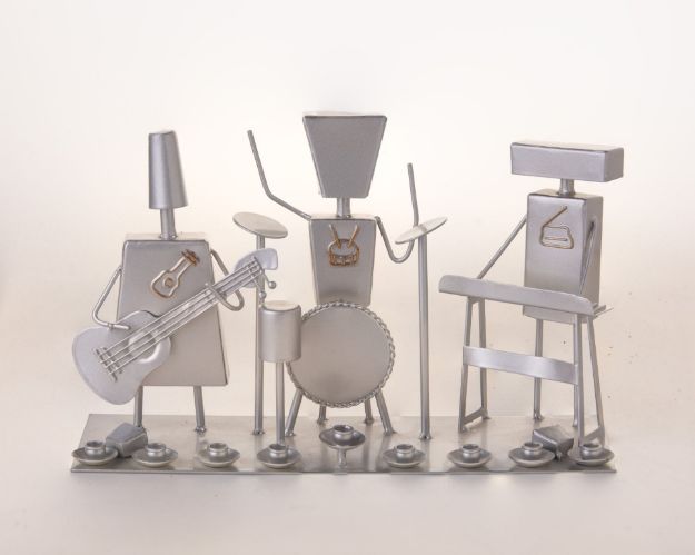 Picture of 202-S Menorah Metal Musical Silver Orchestra 