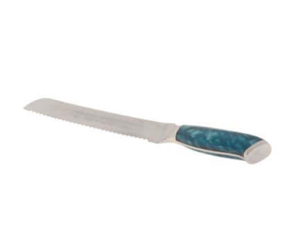 Picture of #1689 Challah Knife with Blue handle -