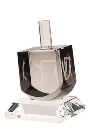 Picture of #507-BLK  Crystal dreidel Black