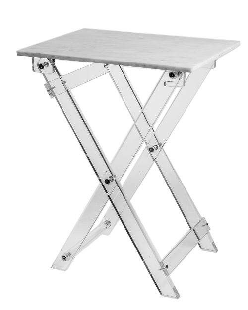 Picture of #1600-C Table Black Lucite with clear stand