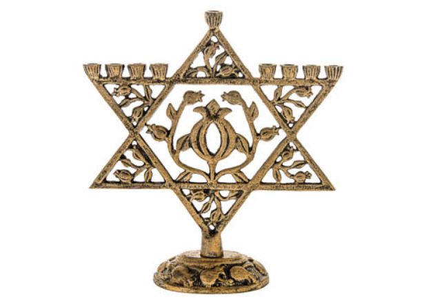 Picture of #209-G Menorah Star Gold