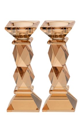Picture of 699G-M Crystal Candle Stick Gold Medium 